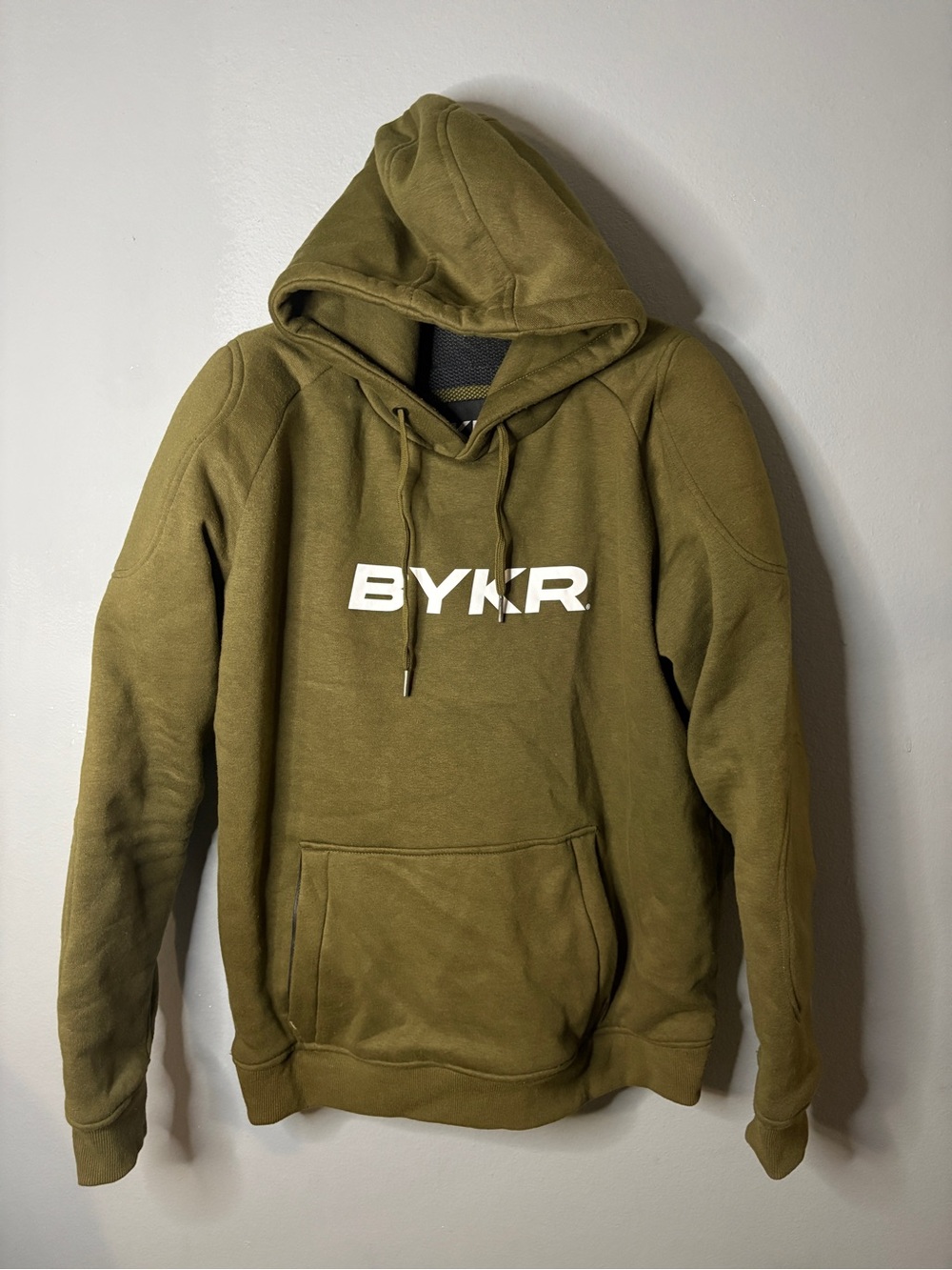 Olive Green Pullover Hoodie with Logo